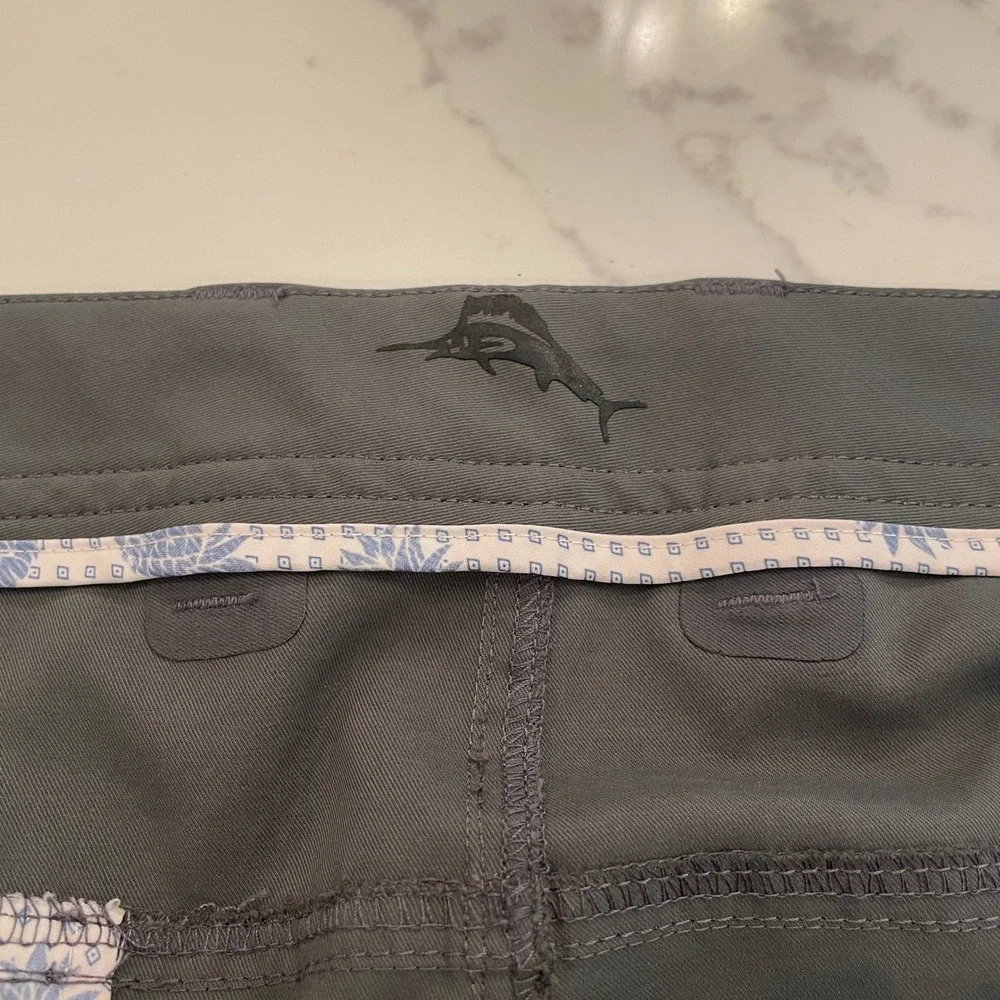 Tommy Bahama Boracay Gray Performance Pants Mens 48x30 Recycled Stretch Marlin